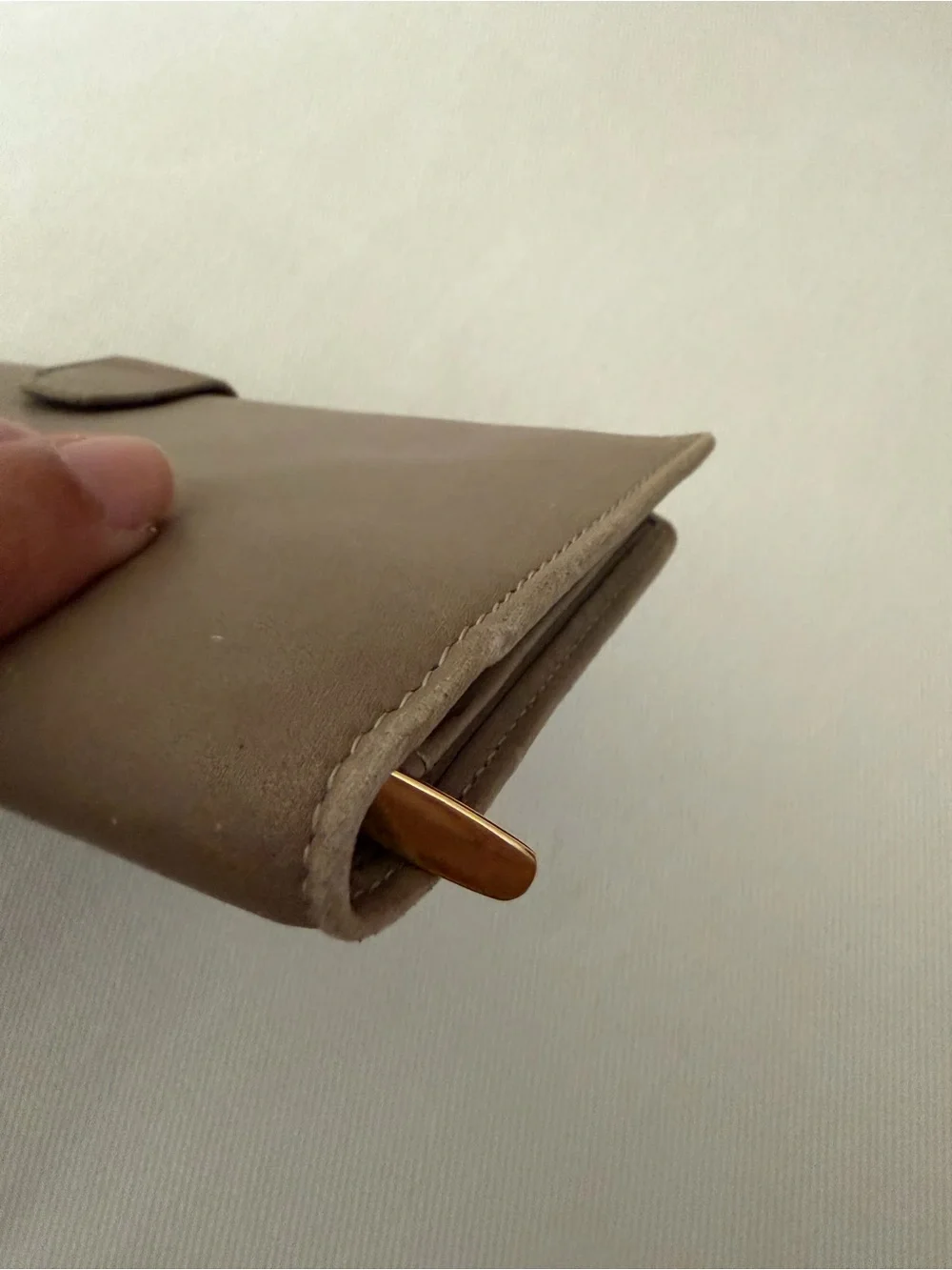 Loewe Taupe Olive Tan Nappa Leather Long Continental Wallet
